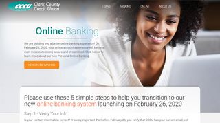 
                            8. Online Banking at Clark County Credit Union