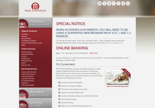 
                            12. Online Banking - Bank of Botetourt (Buchanan, VA)