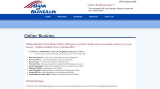 
                            5. Online Banking - Bank of Glen Ullin