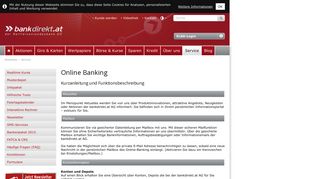 
                            3. Online Banking - bankdirekt.at