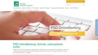 
                            2. Online-Banking beantragen - PSD Bank Westfalen-Lippe eG
