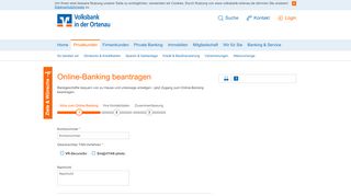 
                            4. Online-Banking beantragen - Volksbank in der Ortenau eG