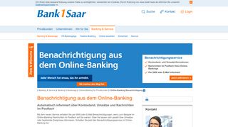 
                            4. Online-Banking Benachrichtigung | Bank 1 Saar - Ihre Volksbank im ...