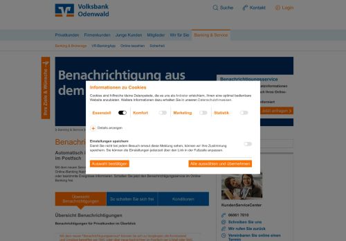 
                            5. Online-Banking Benachrichtigung - Volksbank Odenwald