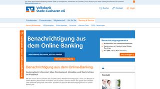 
                            10. Online-Banking Benachrichtigung - Volksbank Stade-Cuxhaven eG