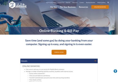 
                            10. Online Banking & Bill Pay | Fidelity Bank | New Orleans, LA - Metairie ...