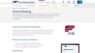 
                            10. Online Banking & Bill Pay | First National Bank