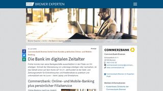 
                            10. Online-Banking Bremen: Die Bank im digitalen Zeitalter - Bremer ...