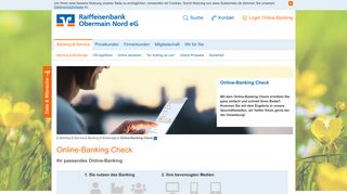 
                            7. Online Banking Check - Raiffeisenbank Obermain Nord eG