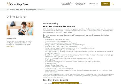 
                            12. Online Banking › Cross Keys Bank