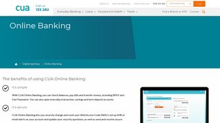 
                            3. Online Banking - CUA