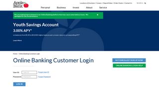 
                            7. Online Banking Customer Login | Apple Bank