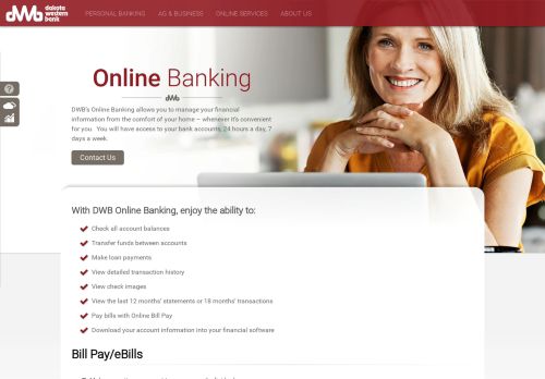 
                            13. Online Banking - Dakota Western Bank (Bowman, ND)