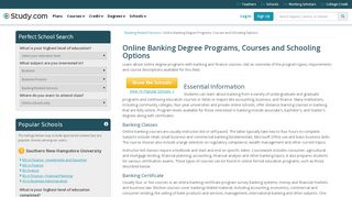 
                            11. Online Banking Degree Programs, Courses and Schooling Options