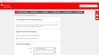 
                            10. Online-Banking entsperren - Service-Center - Sparkasse Regensburg