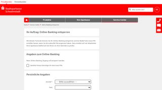 
                            7. Online-Banking entsperren - Service-Center - Stadtsparkasse ...