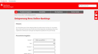 
                            8. Online-Banking entsperren - Sparkasse Mittelthüringen