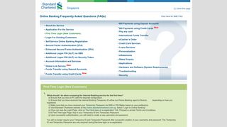 
                            7. Online Banking FAQ - Logon 1 - Standard Chartered Bank ...