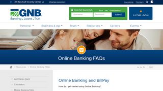 
                            4. Online Banking FAQs | Help with Online Banking | GNB Bank