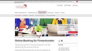 
                            4. Online-Banking Firmenkunden - Cronbank