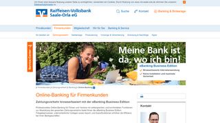 
                            6. Online-Banking Firmenkunden - Raiffeisen-Volksbank Saale-Orla