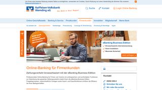 
                            3. Online-Banking Firmenkunden - Raiffeisen-Volksbank Wemding