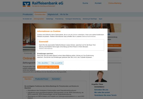 
                            2. Online-Banking Firmenkunden - Raiffeisenbank eG - Privatkunden
