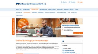 
                            2. Online-Banking Firmenkunden - Raiffeisenbank Frechen-Hürth