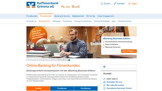 
                            3. Online-Banking Firmenkunden - Raiffeisenbank Grimma eG