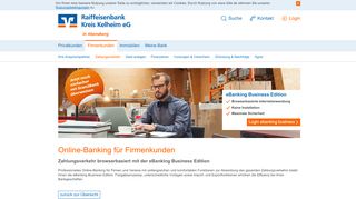 
                            6. Online-Banking Firmenkunden - Raiffeisenbank Kreis Kelheim eG