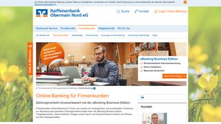 
                            4. Online-Banking Firmenkunden - Raiffeisenbank Obermain Nord eG
