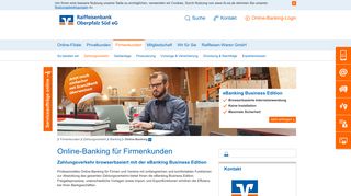 
                            3. Online-Banking Firmenkunden Raiffeisenbank Oberpfalz Süd eG