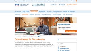 
                            8. Online-Banking Firmenkunden - Volksbank Adelebsen