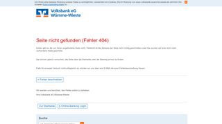 
                            6. Online-Banking Firmenkunden - Volksbank eG Wümme-Wieste