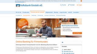 
                            8. Online-Banking Firmenkunden - Volksbank Emstek eG