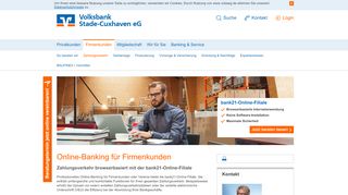 
                            7. Online-Banking Firmenkunden - Volksbank Stade-Cuxhaven eG