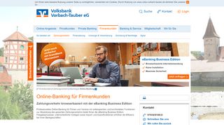 
                            4. Online-Banking Firmenkunden - Volksbank Vorbach-Tauber eG