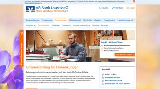 
                            3. Online-Banking Firmenkunden - VR Bank Lausitz eG