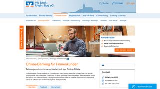 
                            5. Online-Banking Firmenkunden - VR-Bank Rhein-Sieg eG
