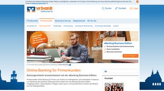 
                            3. Online-Banking Firmenkunden - vr bank Südthüringen eG