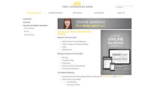
                            3. Online Banking - First Advantage Bank