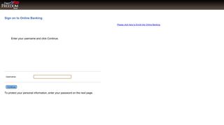 
                            7. Online Banking - First Freedom Bank