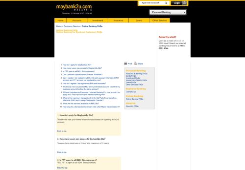 
                            8. Online Banking for Business Customers FAQs - Maybank2u.com -