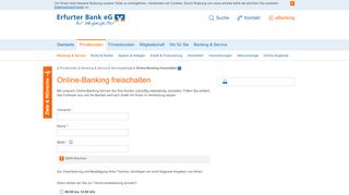 
                            5. Online-Banking freischalten - Erfurter Bank eG