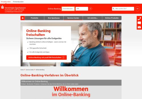 
                            3. Online-Banking freischalten - Online-Banking | Vereinigte Sparkassen ...