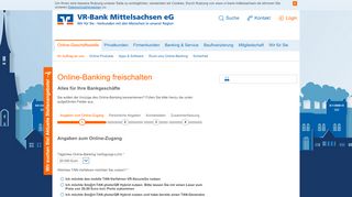 
                            8. Online-Banking freischalten - VR-Bank Mittelsachsen eG