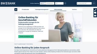 
                            6. Online-Banking für Geschäftskunden | BW-Bank