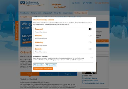 
                            1. Online-Banking für Privatkunden - Raiffeisenbank Chamer Land eG