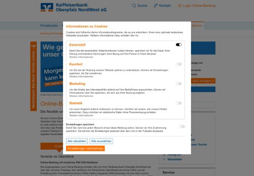 
                            2. Online-Banking für Privatkunden - Raiffeisenbank Oberpfalz NordWest ...