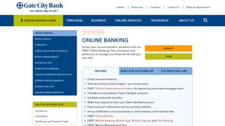 
                            7. Online Banking - Gate City Bank